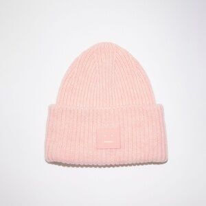 Acne studios pastel pink beanie